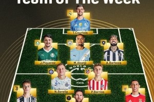 世俱杯第2轮最佳阵容：梅西、凯恩领衔锋线，迪马利亚&amp;巴雷拉在列